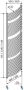 HSK Handdoekradiator Line Round| 50x177.5 cm | CV en of electrische werking | Wit - Thumbnail 2
