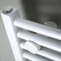 HSK Handdoekradiator Line Round| 60x121.5 cm | CV en of electrische werking | Wit - Thumbnail 3