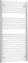 HSK Handdoekradiator Line Round| 60x121.5 cm | CV en of electrische werking | Wit - Thumbnail 4