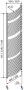 HSK Handdoekradiator Line Round| 60x177.5 cm | CV en of electrische werking | Wit - Thumbnail 4