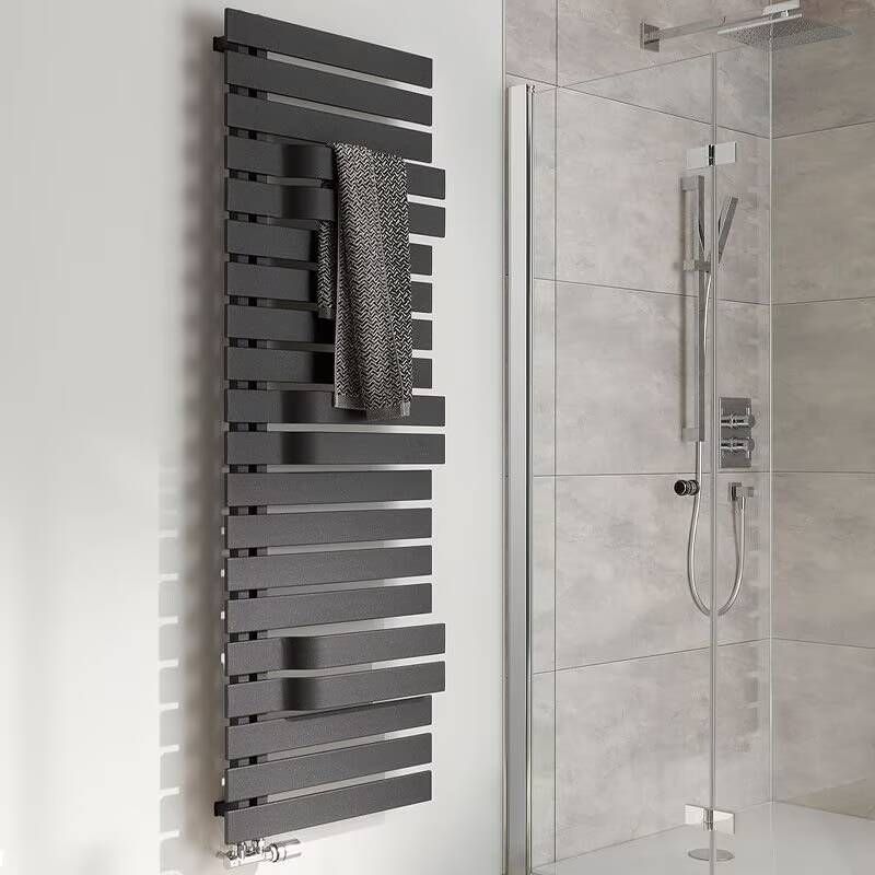 HSK Handdoekradiator Yenga | 60x174.2 cm | CV en of electrische werking | Grafiet-zwart