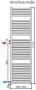 HSK Line vervangingsradiator | 50x177.5 cm | Wit - Thumbnail 3