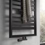 HSK radiator aansluitset | Middenaansluiting wand | Kraanset haaks | Mat zwart - Thumbnail 2
