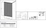 HSK Yenga inloopdouche 140x200 cm verticaal raster decor zwart mat - Thumbnail 3
