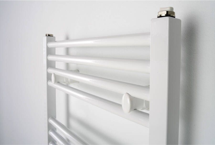 Instamat Badkamerradiator serie Rim 114 x 60 cm incl. bevestigingsset wit