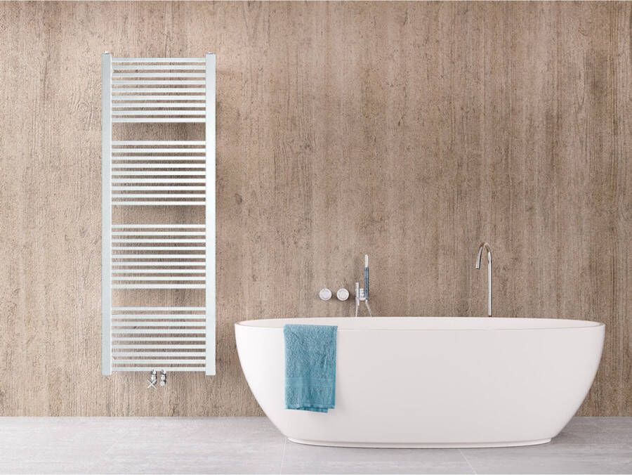 Instamat Badkamerradiator serie Rim 170 x 50 cm incl. bevestigingsset wit