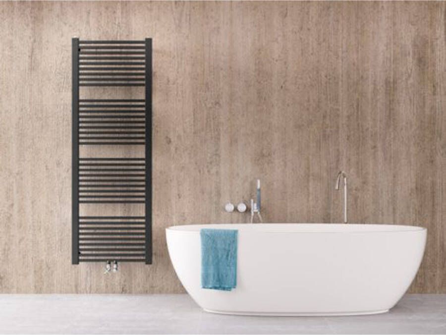 Instamat Badkamerradiator serie Rim 170 x 60 cm incl. bevestigingsset wit