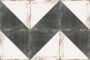 Realonda Ceramica Realonda Cerámica Vloer- en wandtegel Antique Diagonal 33 3x33 3 cm Vintage look Verouderd Zwart wit SW07310795-3 - Thumbnail 2