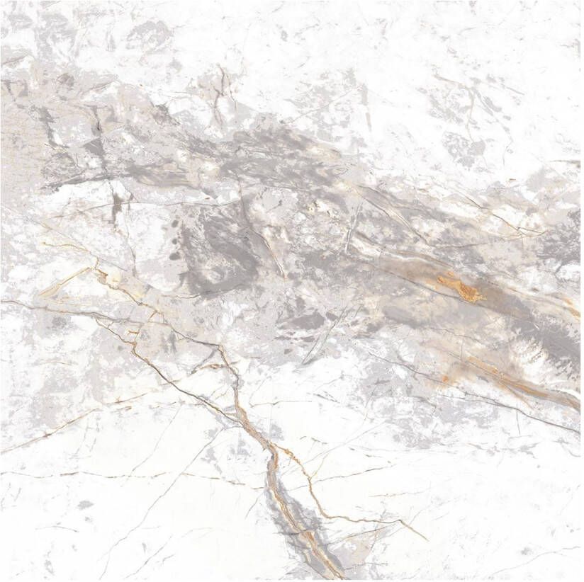Edimax Astor Golden Age Vloer- en wandtegel | 60x60 cm | Gerectificeerd | Marmerlook | Mat Wit
