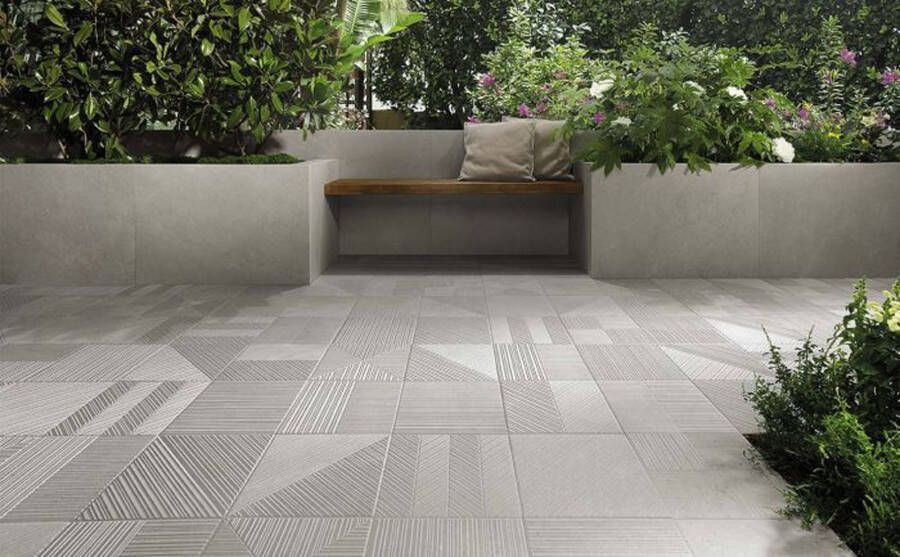 Fap Ceramiche Nux Grey vloertegel beton look 90x90 cm grijs mat
