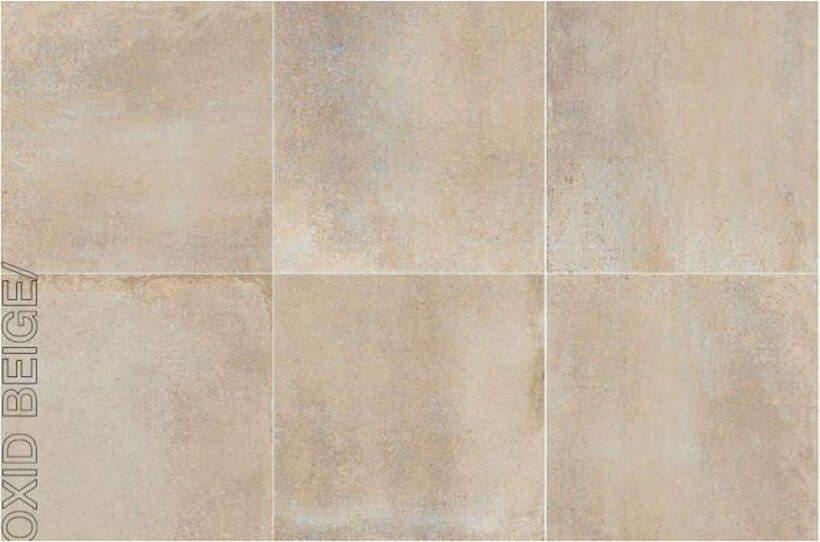 Herberia Ceramiche Oxid Vloer- en wandtegel | 90x90 cm | Mat Beige