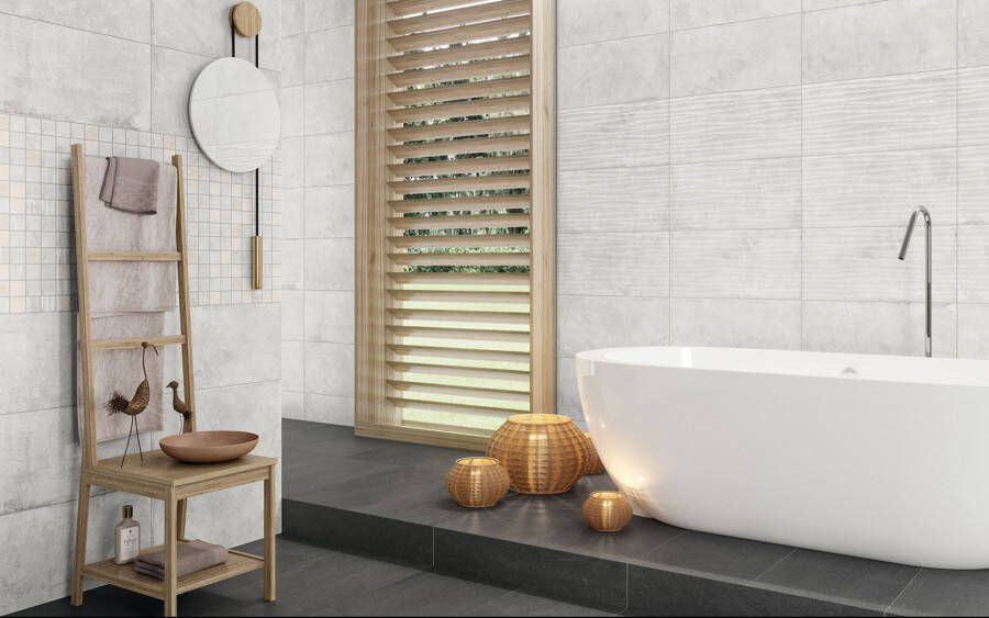Kerateam Gaia Wandtegel | 30x60 cm | Gerectificeerd | Mat Beige