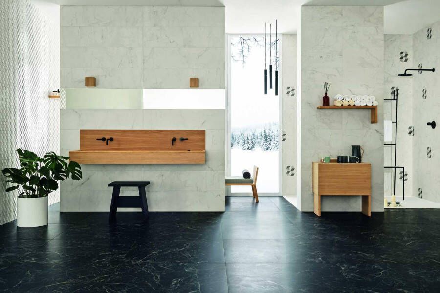 Marazzi italie Allmarble Vloertegel | 60x120 cm | Gerectificeerd | Mat Wit