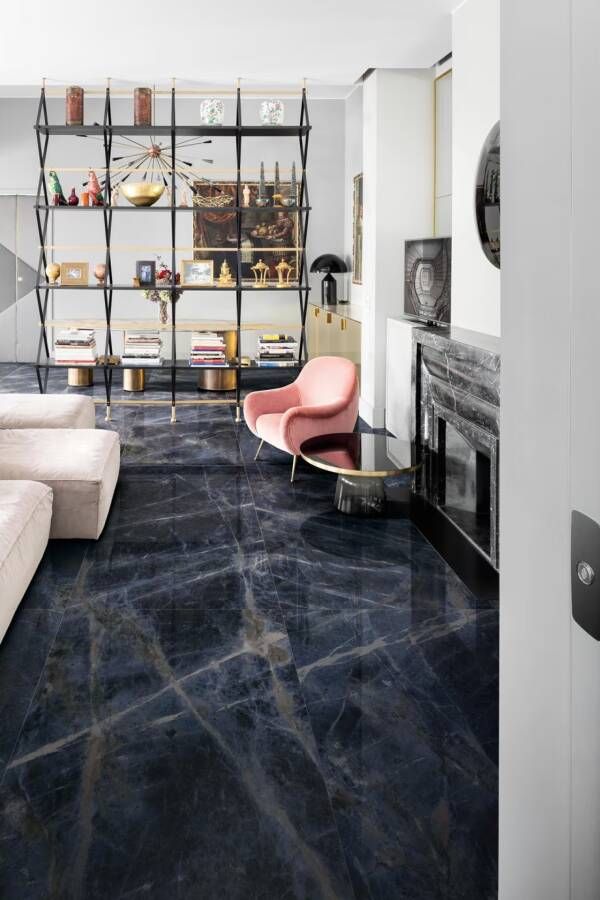 Marazzi italie Allmarble Vloertegel | 60x120 cm | Gerectificeerd | Glans Blauw