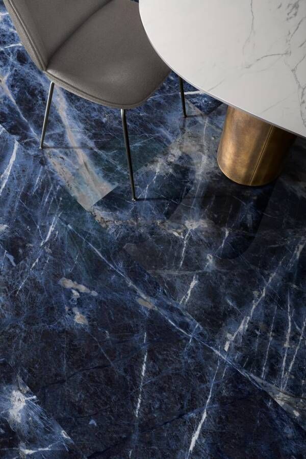 Marazzi italie Allmarble Vloertegel | 60x60 cm | Gerectificeerd | Glans Blauw