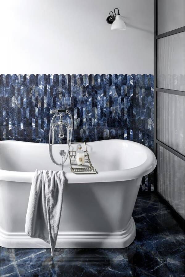 Marazzi italie Allmarble Vloertegel | 60x60 cm | Gerectificeerd | Glans Blauw