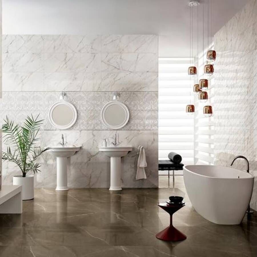 Marazzi italie Allmarble Vloertegel | 60x60 cm | Gerectificeerd | Glans Bruin