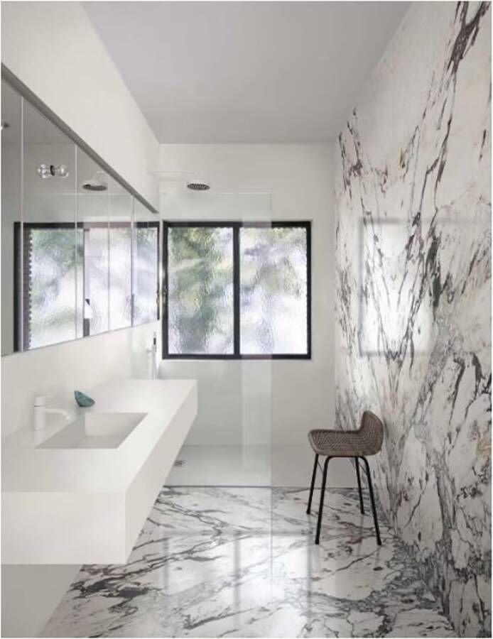 Marazzi italie Grandemarble Vloertegel | 120x120 cm | Gerectificeerd | Marmerlook | Mat Grijs