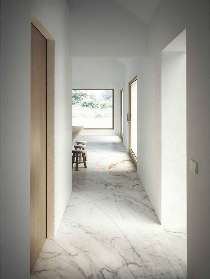 Marazzi italie Grandemarble Vloertegel | 120x278 cm | Gerectificeerd | Marmerlook | Glans Grijs