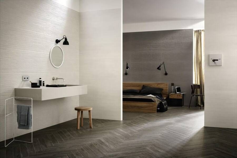 Marazzi italie Materika Wandtegel | 40x120 cm | Gerectificeerd | Mat Grijs