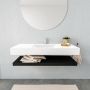 Mondiaz Alan badmeubel 120 cm solid suface planchet urban vrijhangend wastafel midden 1 kraangat wit - Thumbnail 2