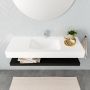 Mondiaz Alan badmeubel 120 cm solid suface planchet urban vrijhangend wastafel midden 1 kraangat wit - Thumbnail 3