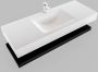 Mondiaz Alan badmeubel 120 cm solid suface planchet urban vrijhangend wastafel midden 1 kraangat wit - Thumbnail 4