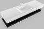 Mondiaz Alan badmeubel 150 cm solid suface planchet urban vrijhangend wastafel midden 1 kraangat wit - Thumbnail 4