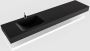 Mondiaz Alan badmeubel 200 cm solid suface planchet talc vrijhangend wastafel links 1 kraangat zwart - Thumbnail 4