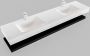 Mondiaz Alan badmeubel 200 cm solid suface planchet urban vrijhangend wastafel dubbel 2 kraangaten wit - Thumbnail 4