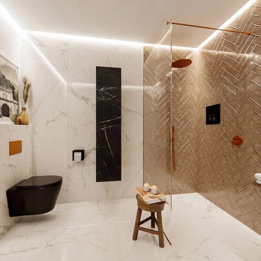Mondiaz Beam 160cm kolomkast kleur Marquina met 2 deuren