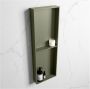 Mondiaz Wandnis Solid Surface Easy | In- en opbouw | 30x150x8 cm | 2 vakken | Army - Thumbnail 2