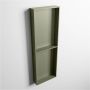 Mondiaz Wandnis Solid Surface Easy | In- en opbouw | 30x150x8 cm | 2 vakken | Army - Thumbnail 3