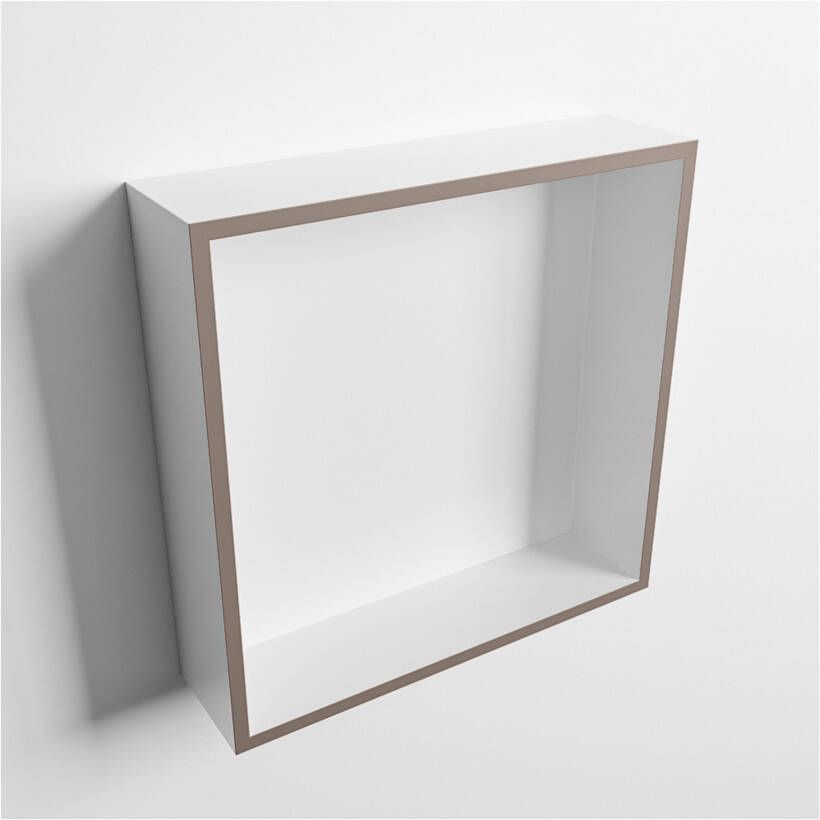 Mondiaz Wandnis Solid Surface Easy | In- en opbouw | 30x30x8 cm | 1 vak | Urban