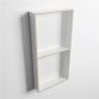 Mondiaz Wandnis Solid Surface Easy | In- en opbouw | 30x60x8 cm | 2 vakken | Linen Talc - Thumbnail 3
