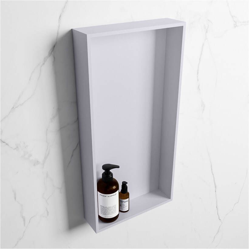 Mondiaz Wandnis Solid Surface Easy | In- en opbouw | 30x60x8 cm | 1 vak | Cale