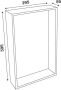 Mondiaz Wandnis Solid Surface Easy | In- en opbouw | 30x60x8 cm | 1 vak | Cale Talc - Thumbnail 4