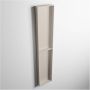 Mondiaz Wandnis Solid Surface Easy | In- en opbouw | 30x90x8 cm | 2 vakken | Linen - Thumbnail 3