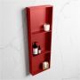Mondiaz Wandnis Solid Surface Easy | In- en opbouw | 30x90x8 cm | 3 vakken | Fire - Thumbnail 2