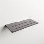 Mondiaz Planchet Easy | Wandmontage | 31x14x1.2 cm | Solid Surface | Rechthoek | Dark grey - Thumbnail 2