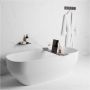 Mondiaz Planchet Easy | Wandmontage | 31x14x1.2 cm | Solid Surface | Rechthoek | Dark grey - Thumbnail 3