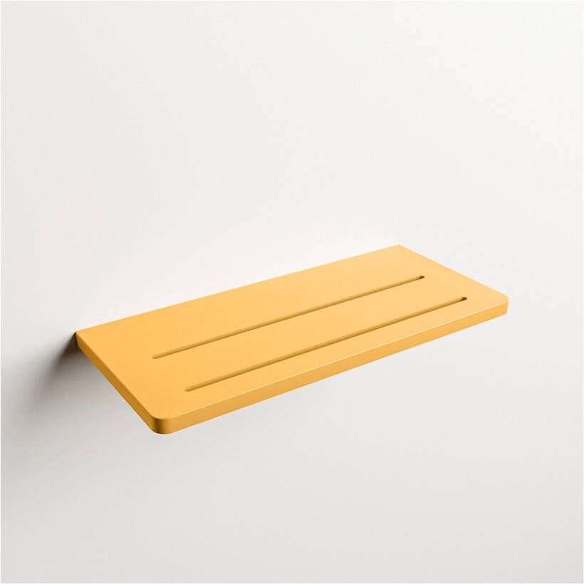 Mondiaz Planchet Easy | Wandmontage | 31x14x1.2 cm | Solid Surface | Rechthoek | Ocher