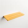 Mondiaz Planchet Easy | Wandmontage | 31x14x1.2 cm | Solid Surface | Rechthoek | Ocher - Thumbnail 2