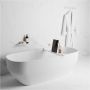 Mondiaz Planchet Easy | Wandmontage | 31x14x1.2 cm | Solid Surface | Rechthoek | Talc - Thumbnail 3