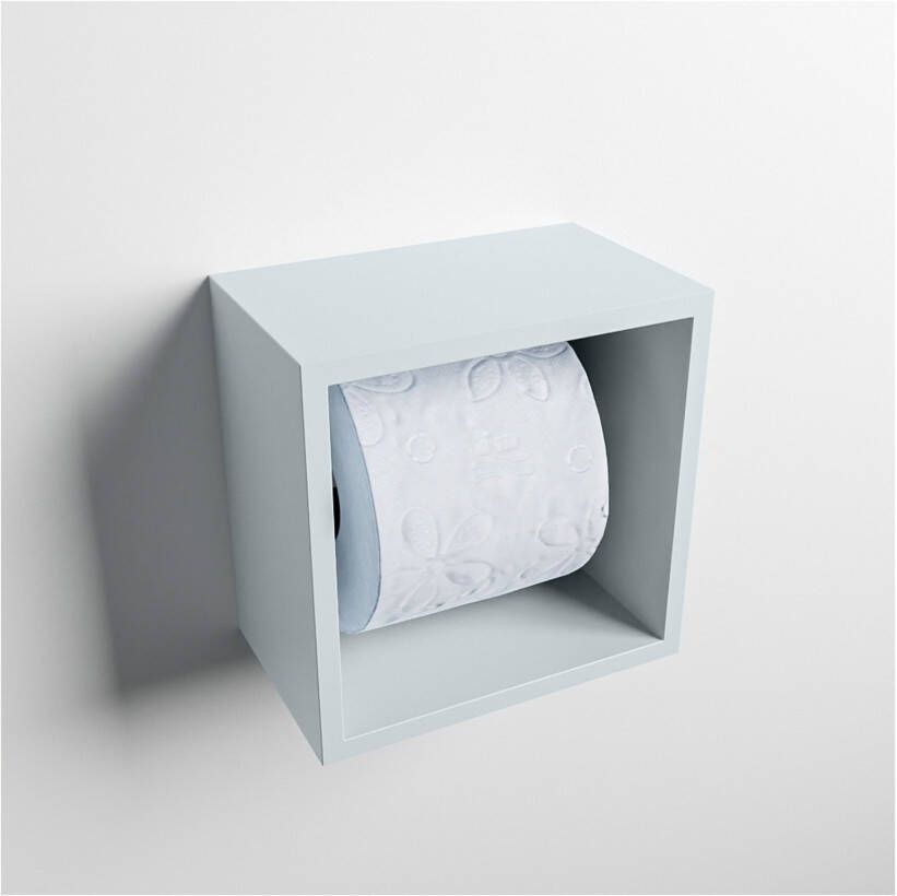 Mondiaz EASY Toiletrolhouder solid surface in- en opbouw 16x16 cm kleur Clay