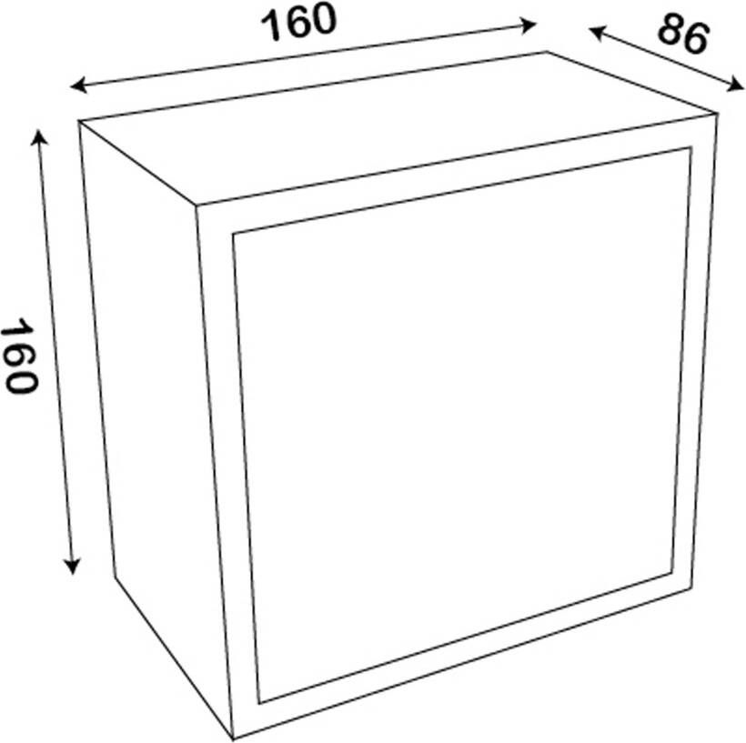 Mondiaz EASY Toiletrolhouder solid surface in- en opbouw 16x16 cm kleur Fire