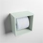 Mondiaz EASY Toiletrolhouder solid surface in- en opbouw 16x16 cm kleur Greey - Thumbnail 2