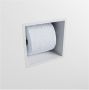 Mondiaz EASY Toiletrolhouder solid surface in- en opbouw 16x16 cm kleur Talc - Thumbnail 3