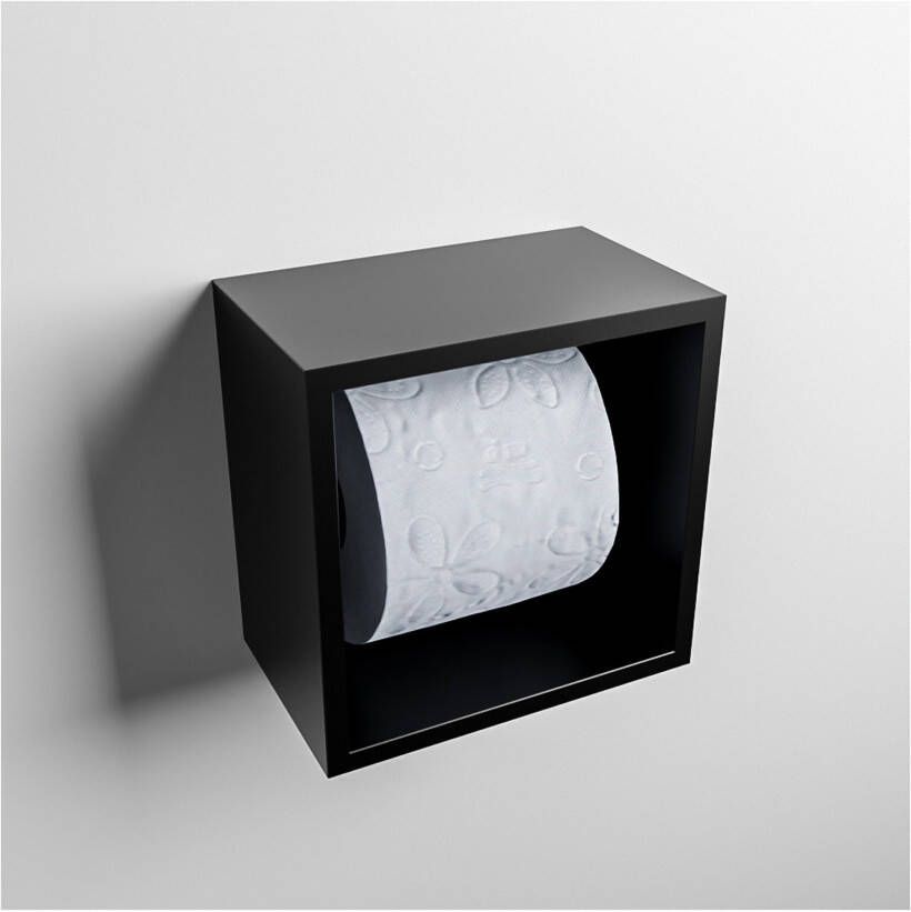 Mondiaz EASY Toiletrolhouder solid surface in- en opbouw 16x16 cm kleur Urban