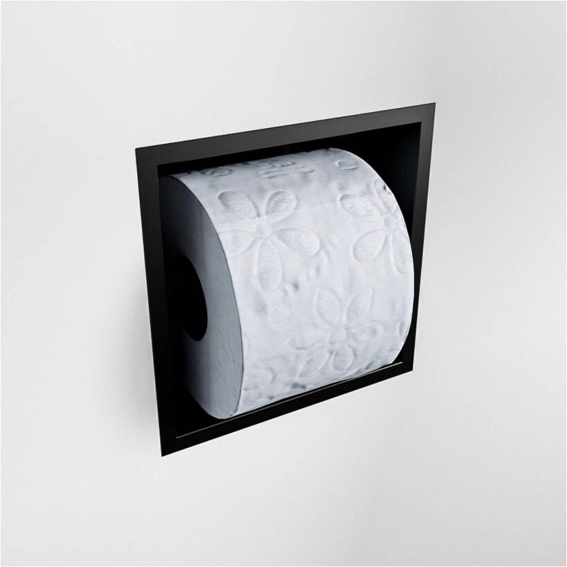 Mondiaz EASY Toiletrolhouder solid surface in- en opbouw 16x16 cm kleur Urban